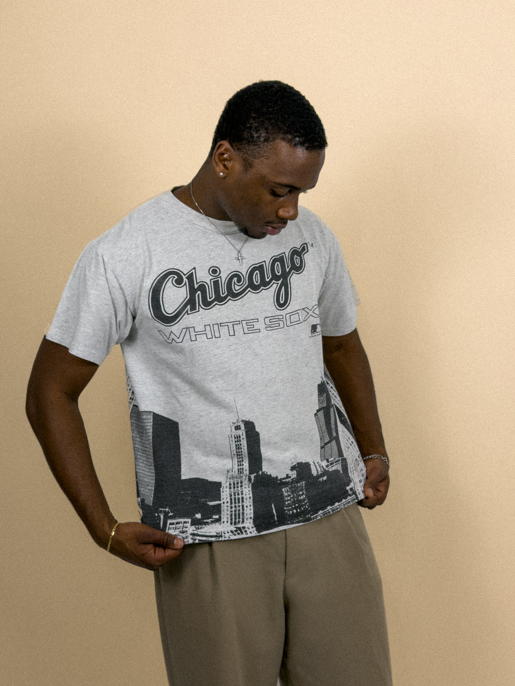 Chicago White Sox T-shirt Grey 1991 | Size XL | Vintage