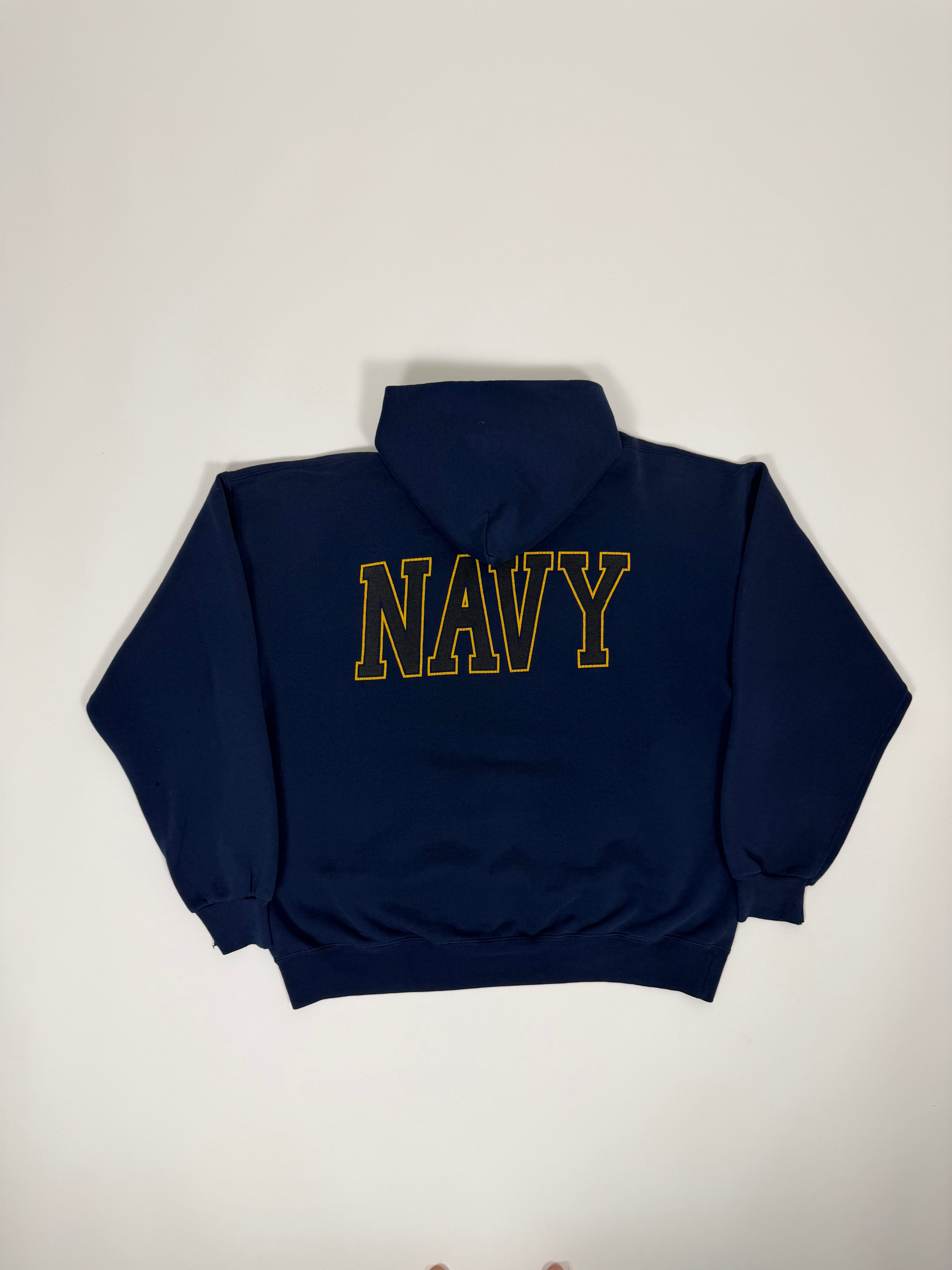 US Navy Hoodie Blue 90s | Size L| Vintage