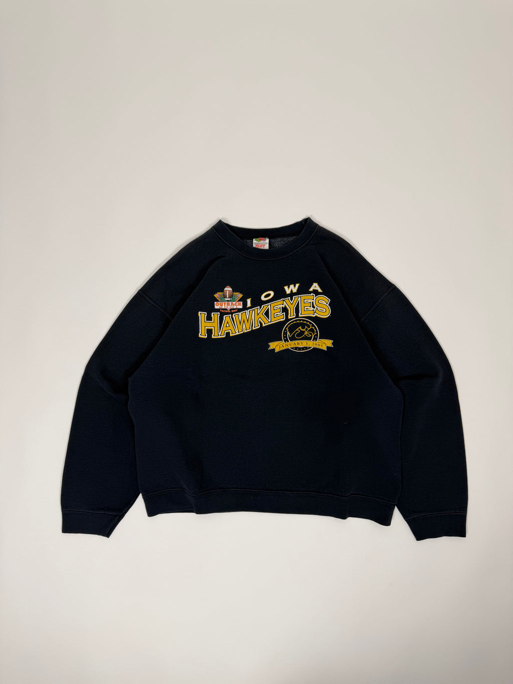 Iowa Hawkeyes Sweatshirt Black 00s | Size L | Vintage