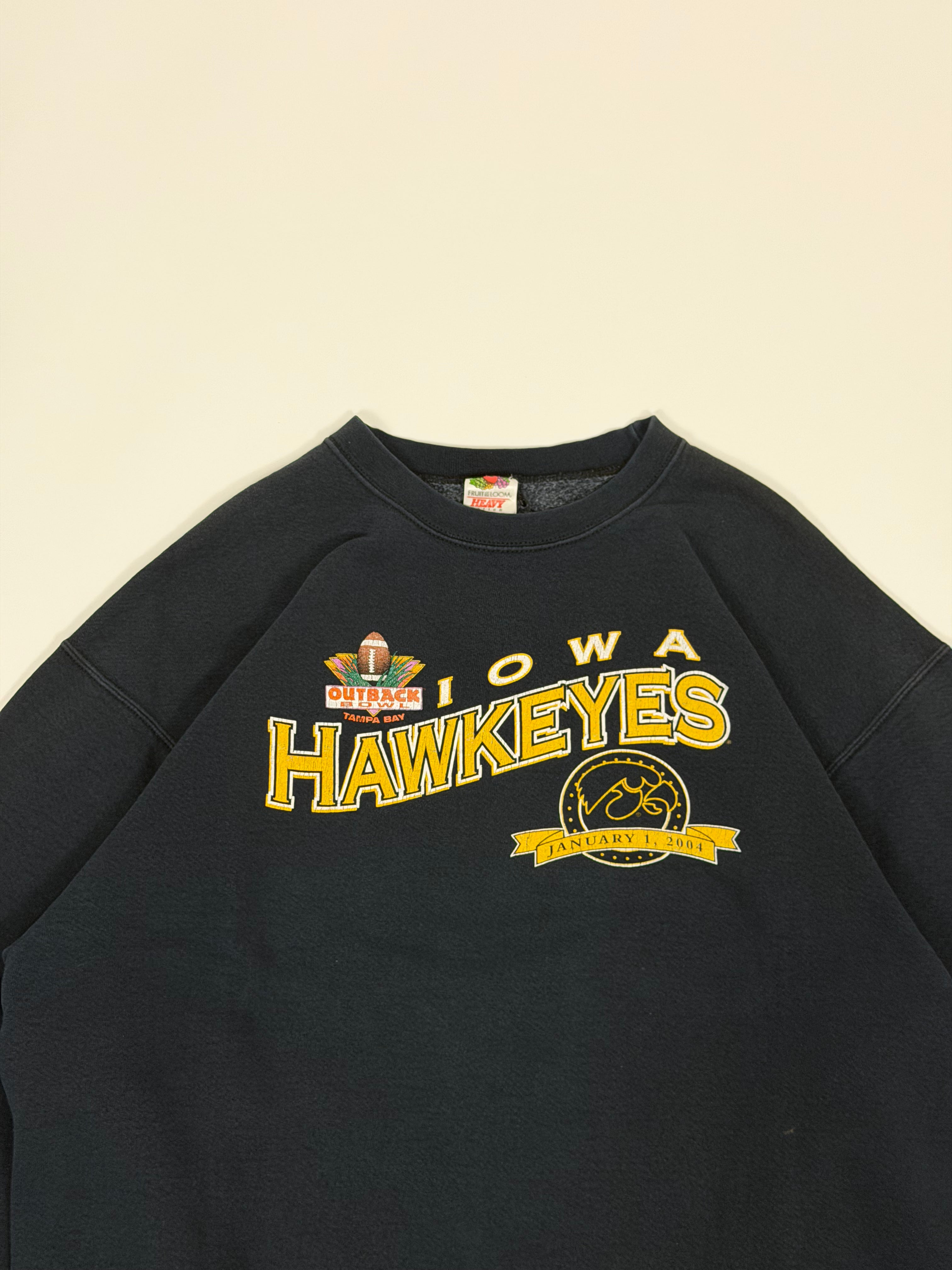 Iowa Hawkeyes Sweatshirt Black 00s | Size L | Vintage