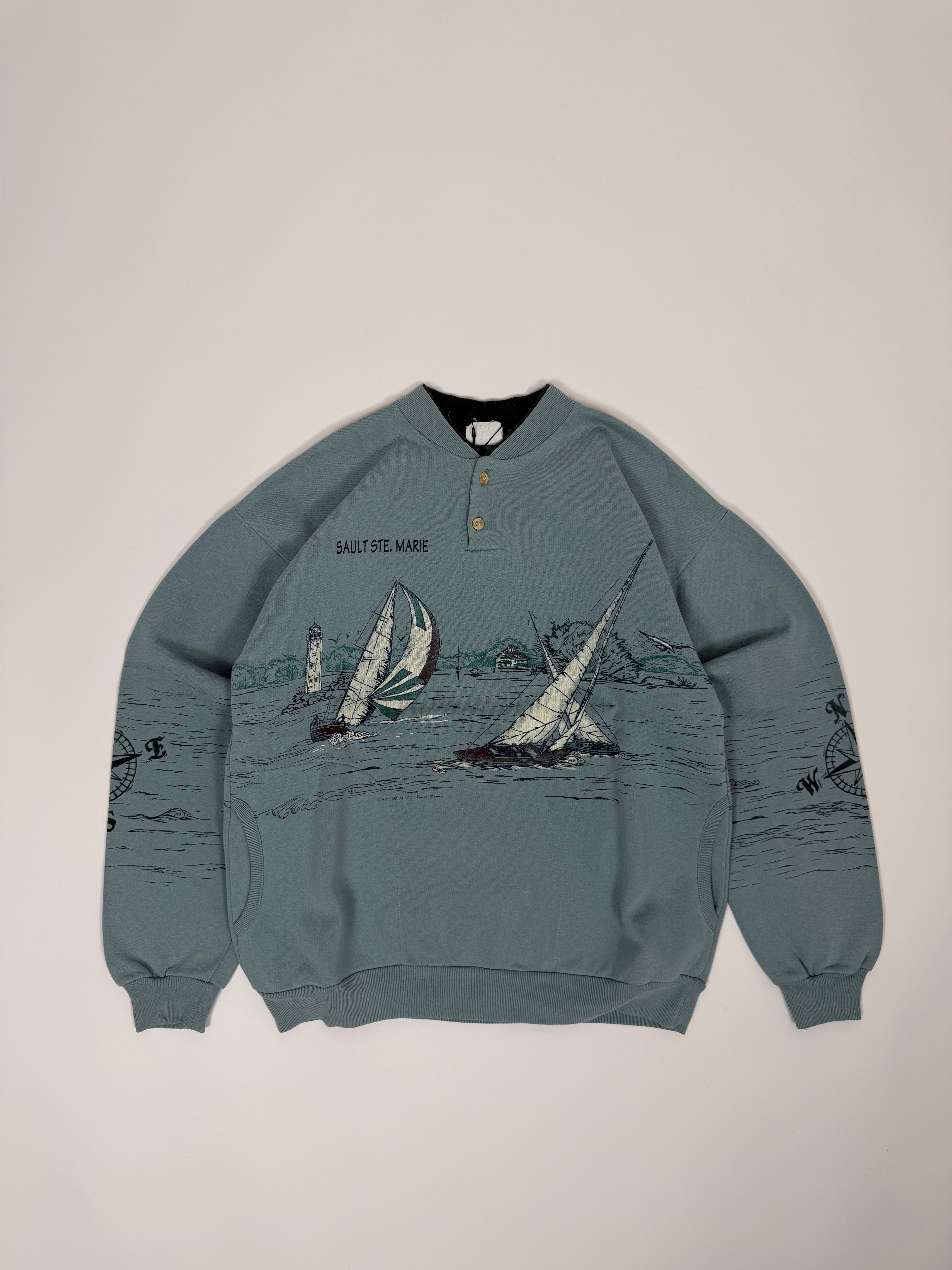 Graphic Sweatshirt 80s | Size M | Vintage