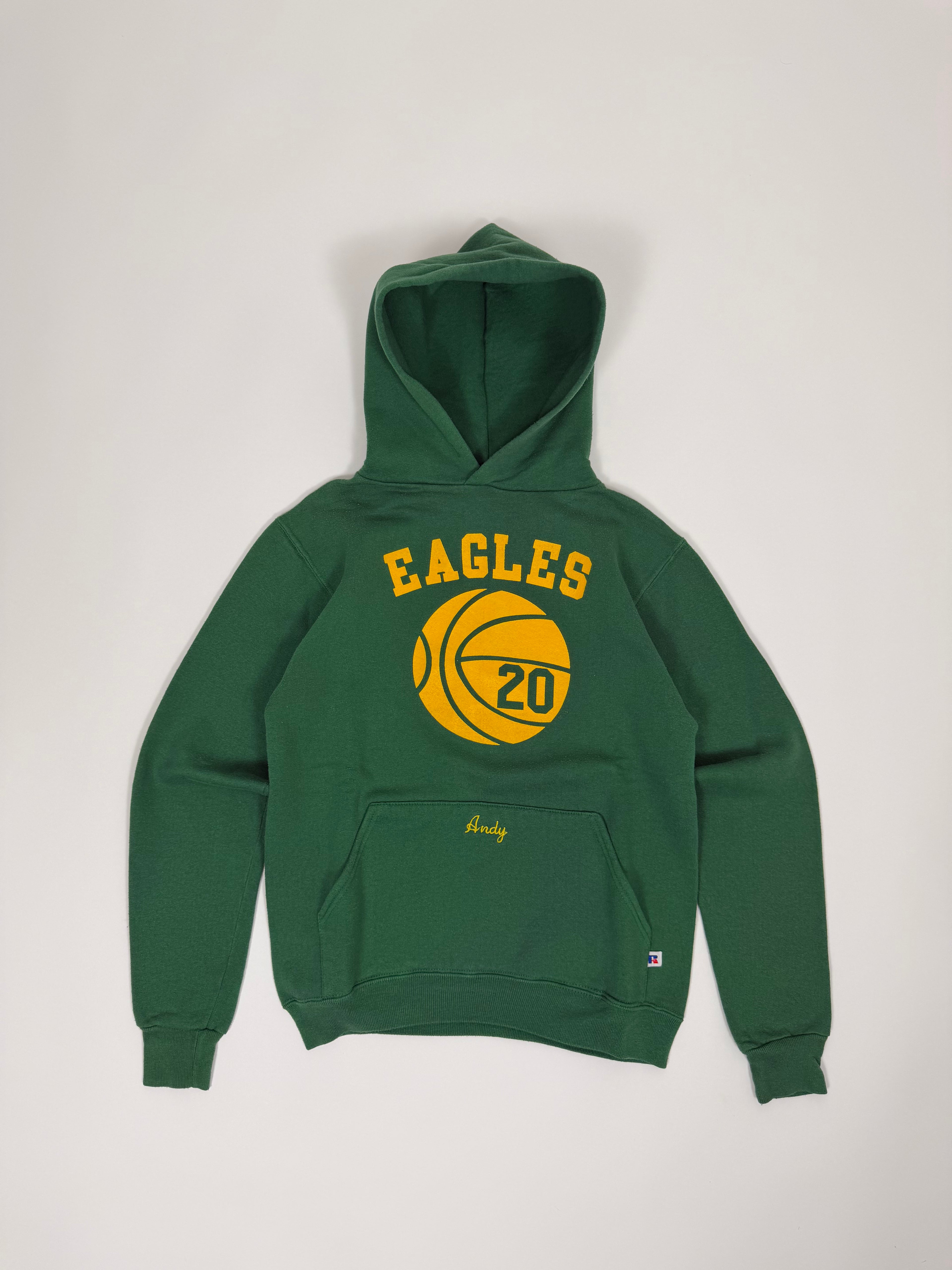 Russell Athletic Hoodie Green 90s | Size S | Vintage