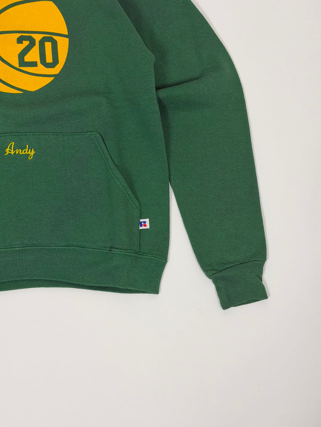 Russell Athletic Hoodie Green 90s | Size S | Vintage