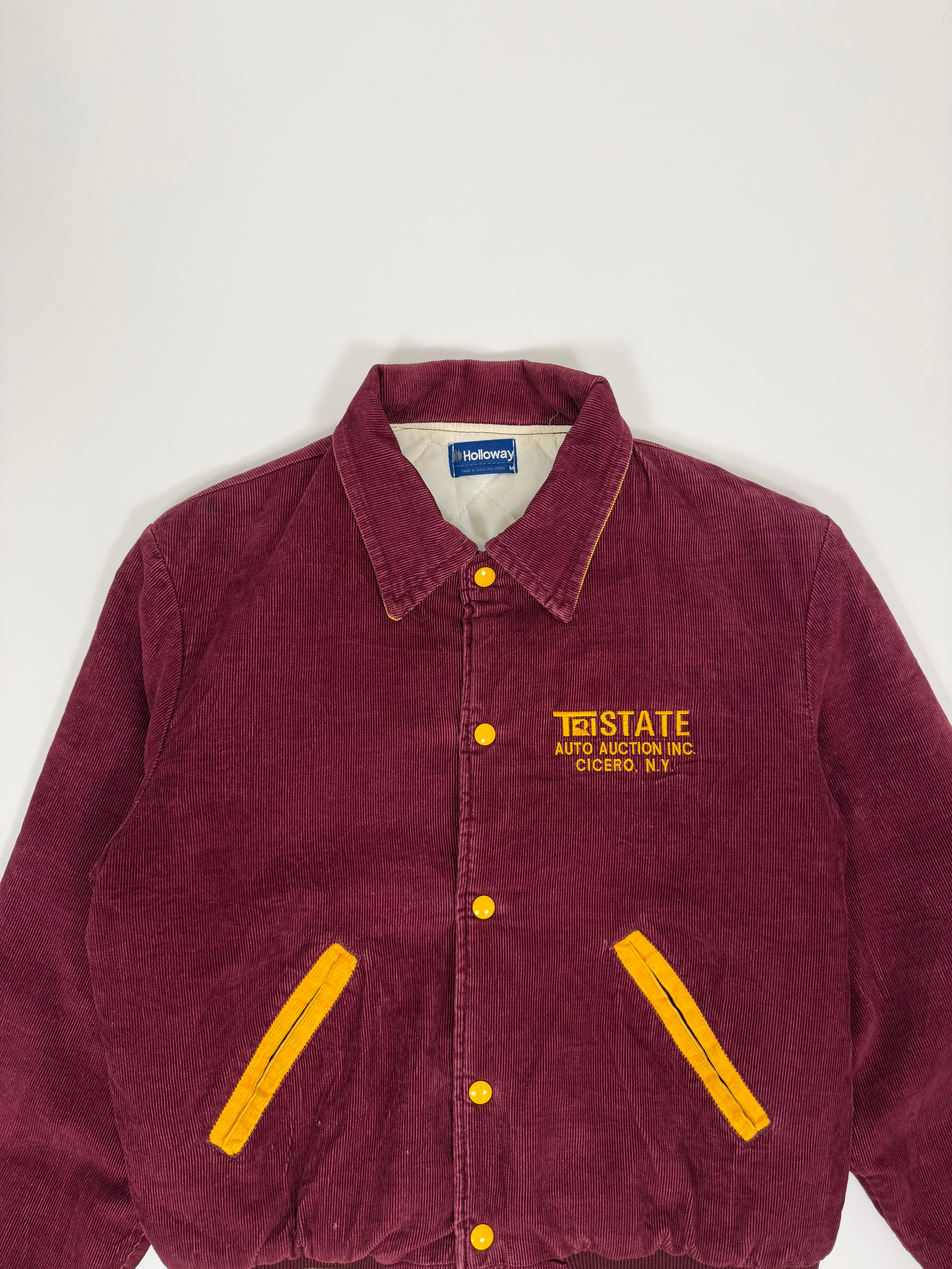 Corduroy Work Jacket Bordeaux 80s | Size M | Vintage