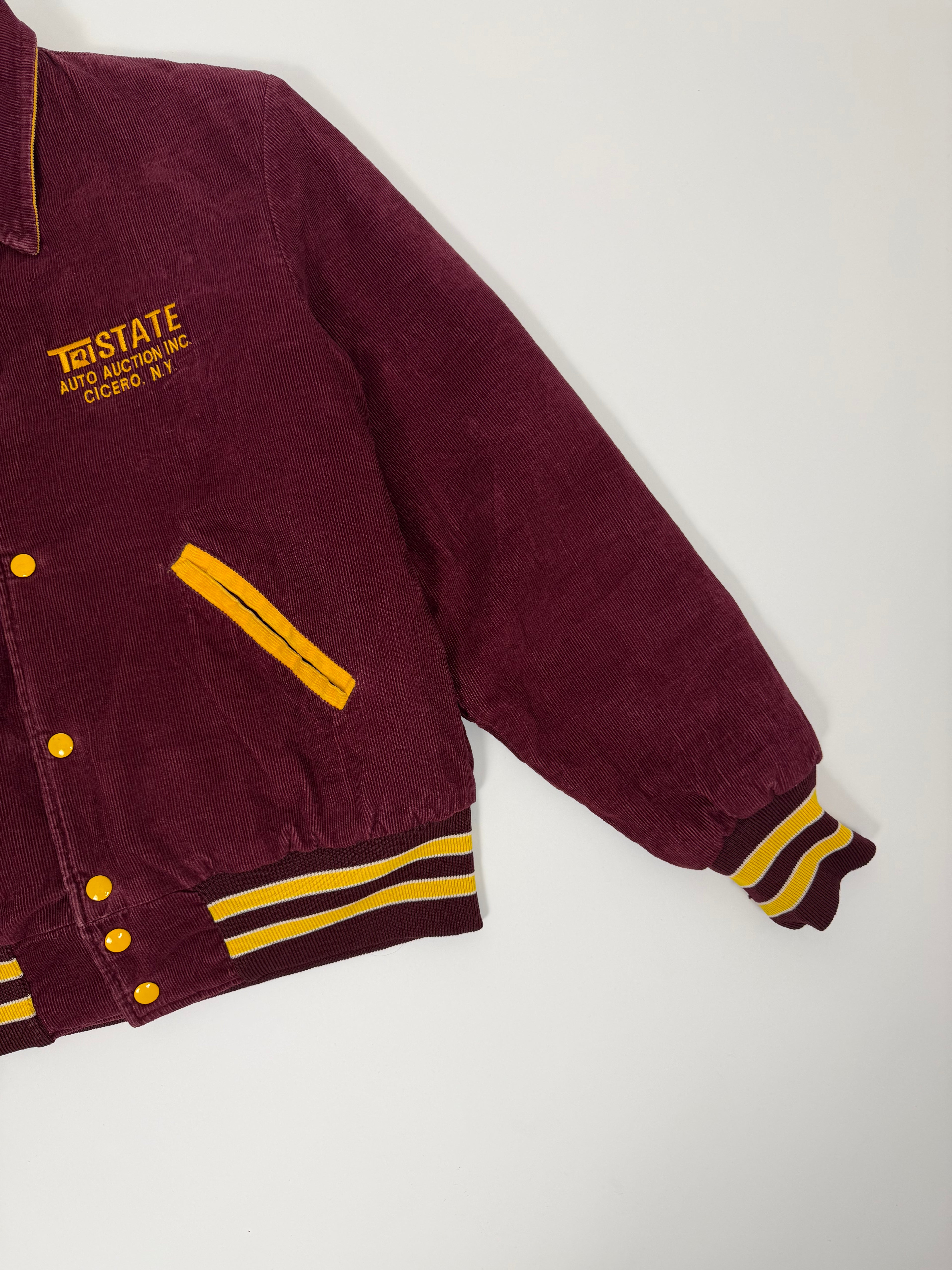 Corduroy Work Jacket Bordeaux 80s | Size M | Vintage