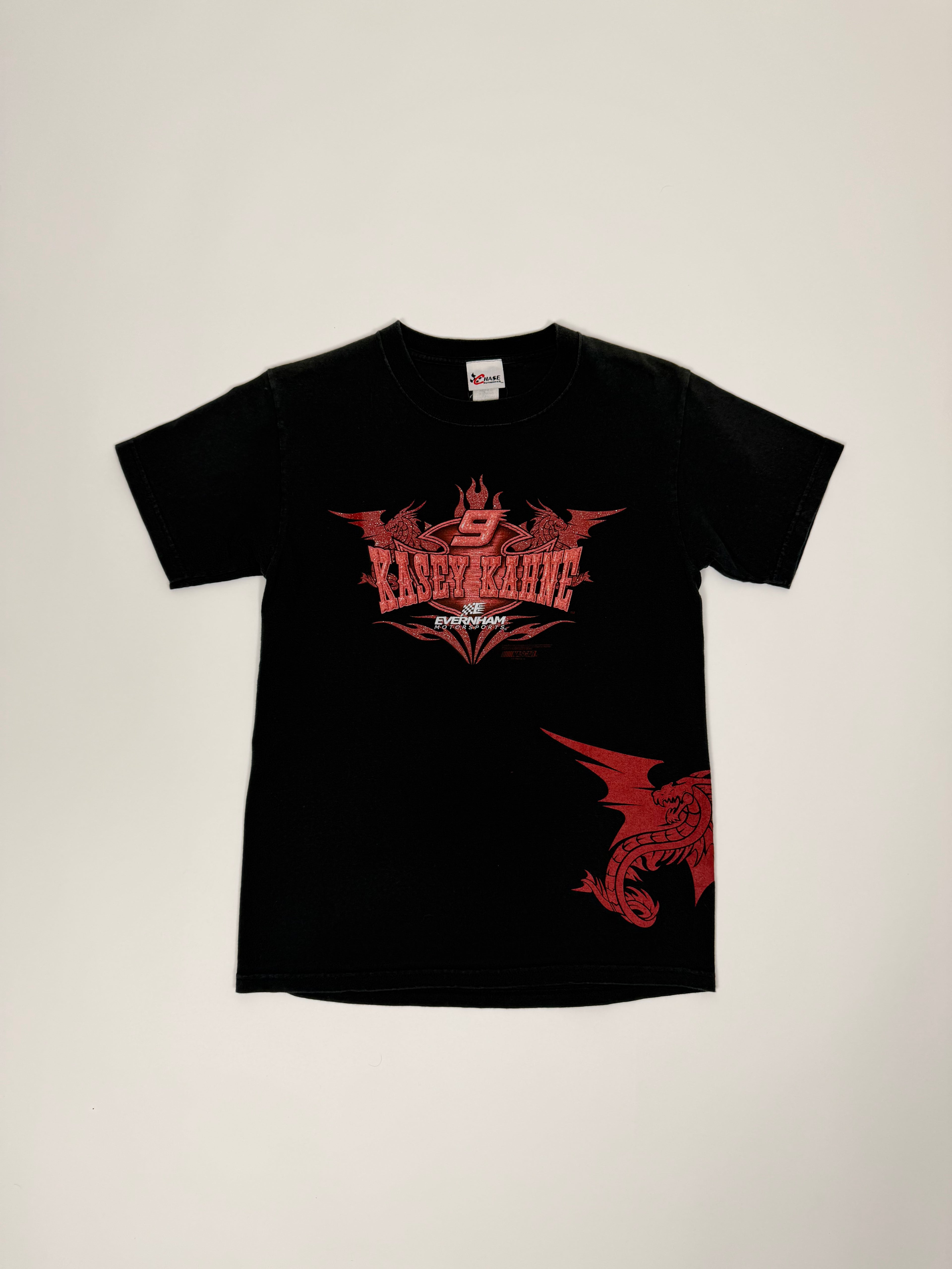 Nascar T-shirt Black 90s | Size S (Women) | Vintage