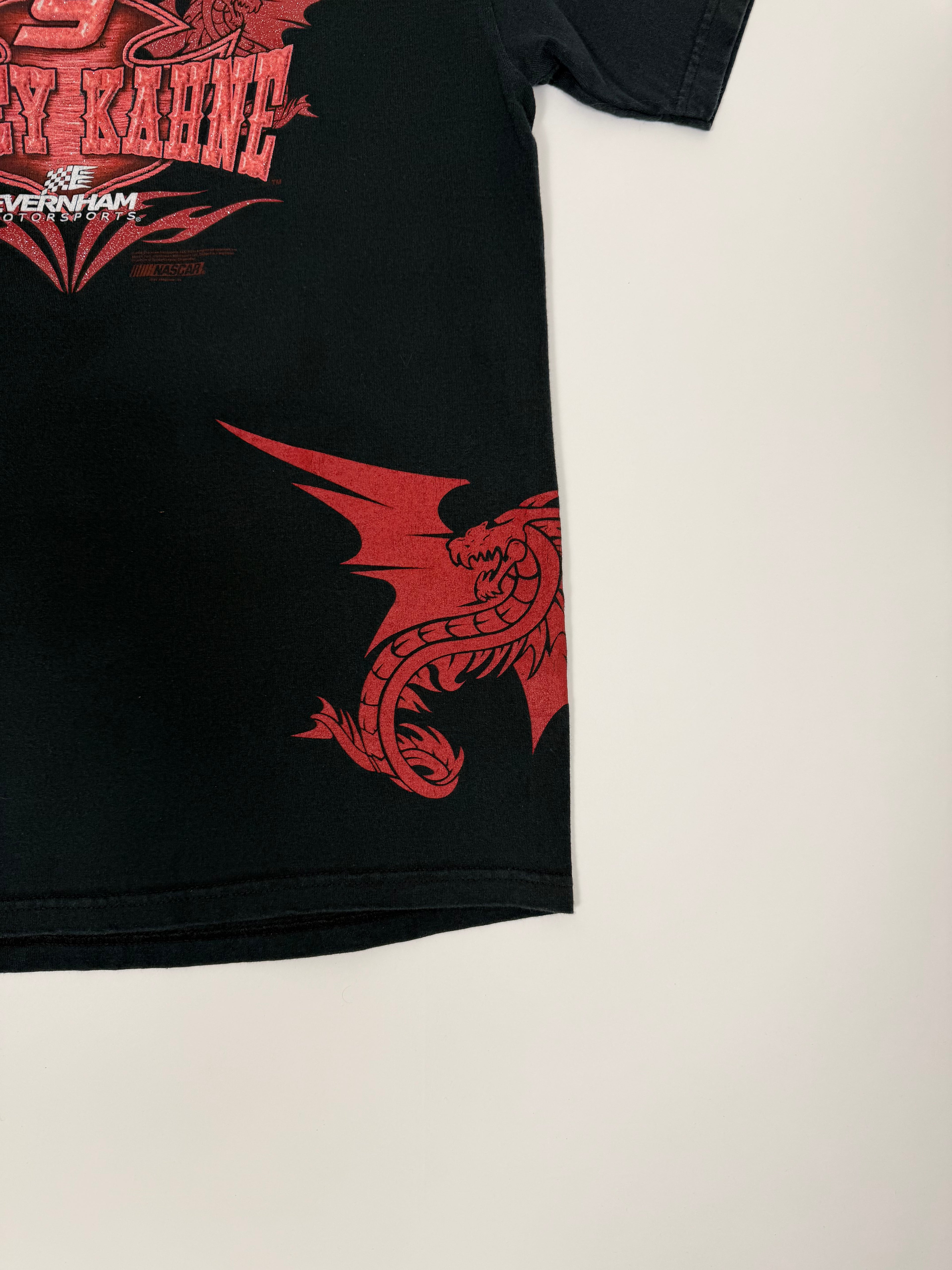 Nascar T-shirt Black 90s | Size S (Women) | Vintage