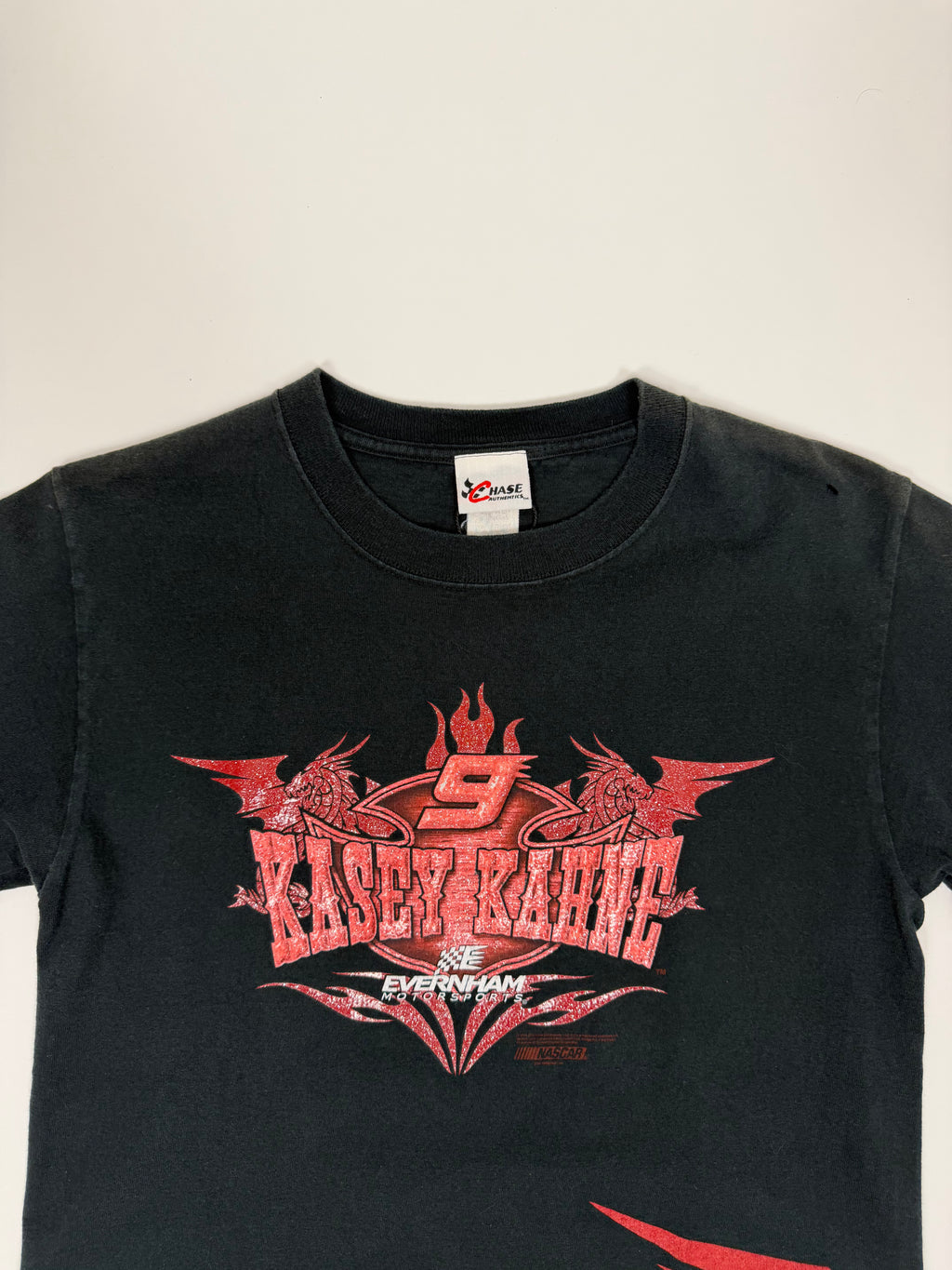 Nascar T-shirt Black 90s | Size S (Women) | Vintage