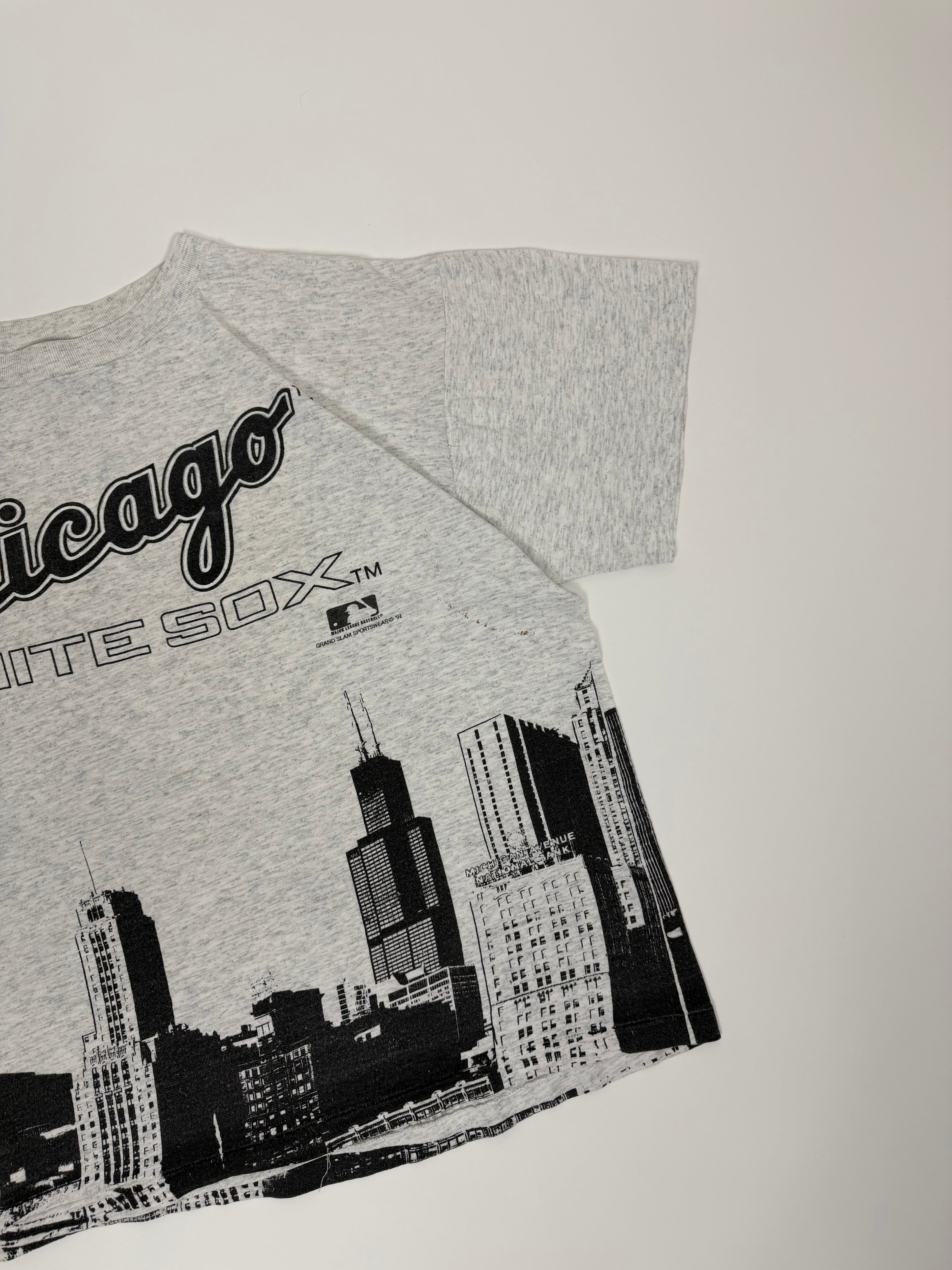 Chicago White Sox T-shirt Grey 1991 | Size XL | Vintage