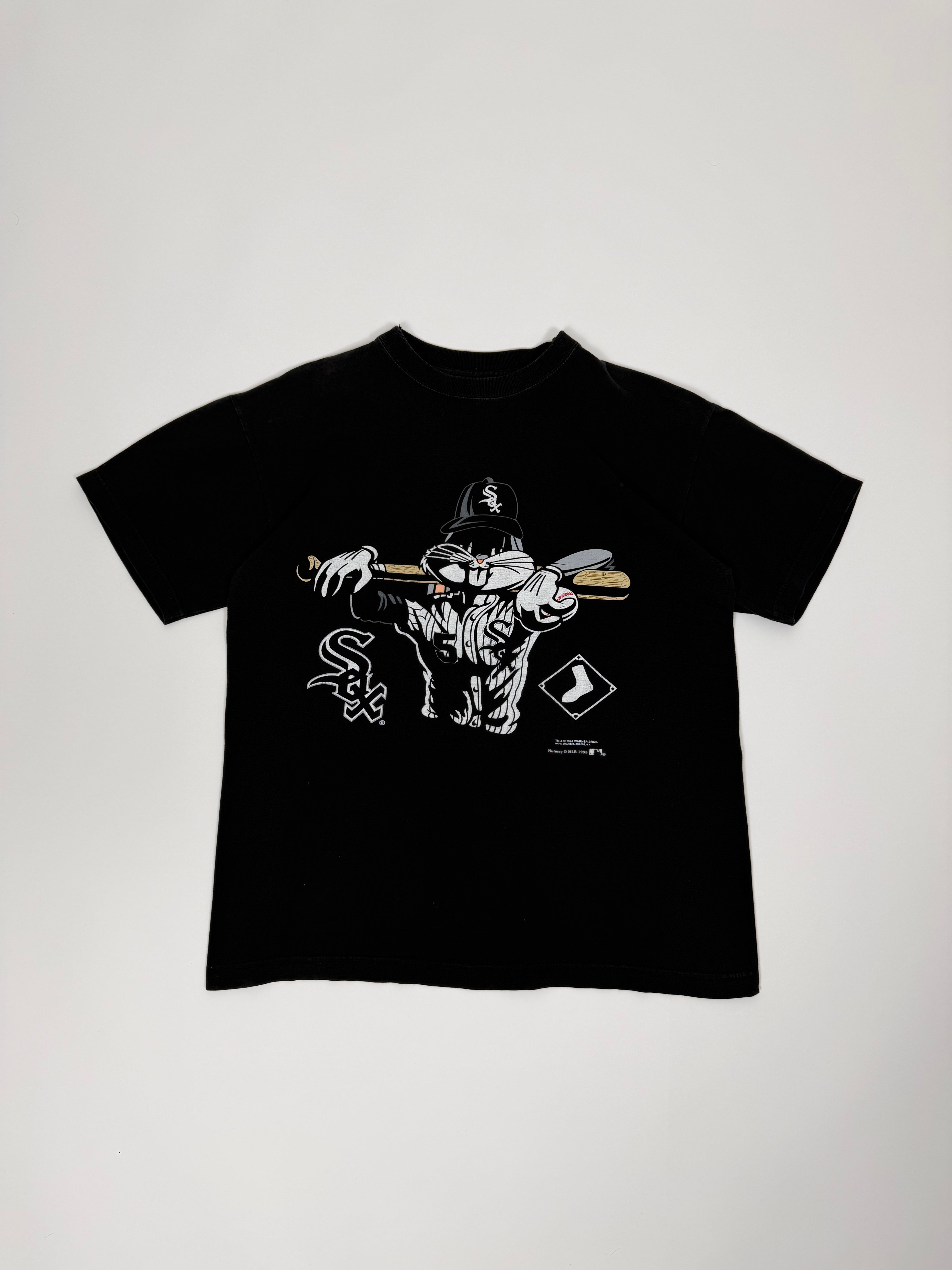 Warner Bros x MLB T-shirt black 1995 | Size S-M | Vintage